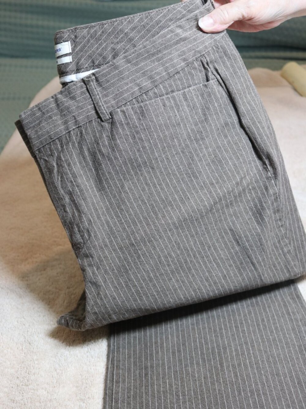 Dockers Gray Pinstripe Trousers